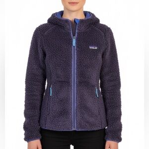 Patagonia Fleece Jacket Retro-X Cardigan Zip Up with Hood in Tempest Purple XS